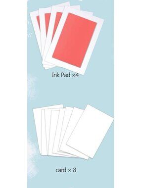 Dog Cat Paw Print Kit - No Mess Clean-Touch Ink Pad for Pets & Babies - 4 Pack